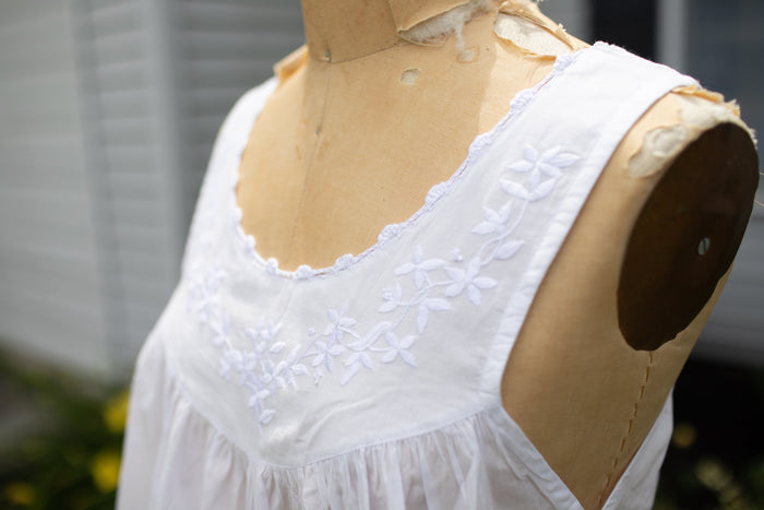 The Sarah Garland Nightgown - White