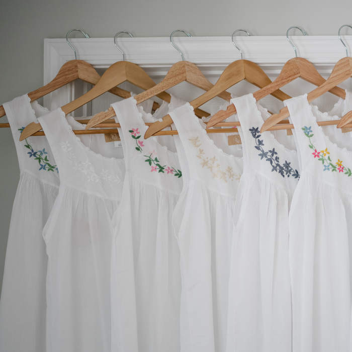 The Sarah Garland Nightgown - White