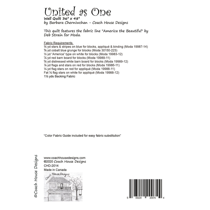 United as One Quilt Pattern