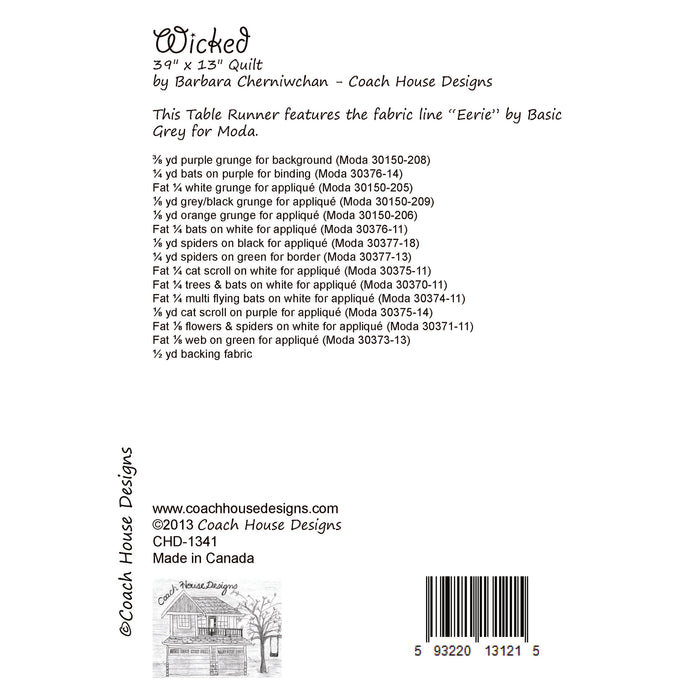 Wicked Downloadable PDF Quilt Pattern